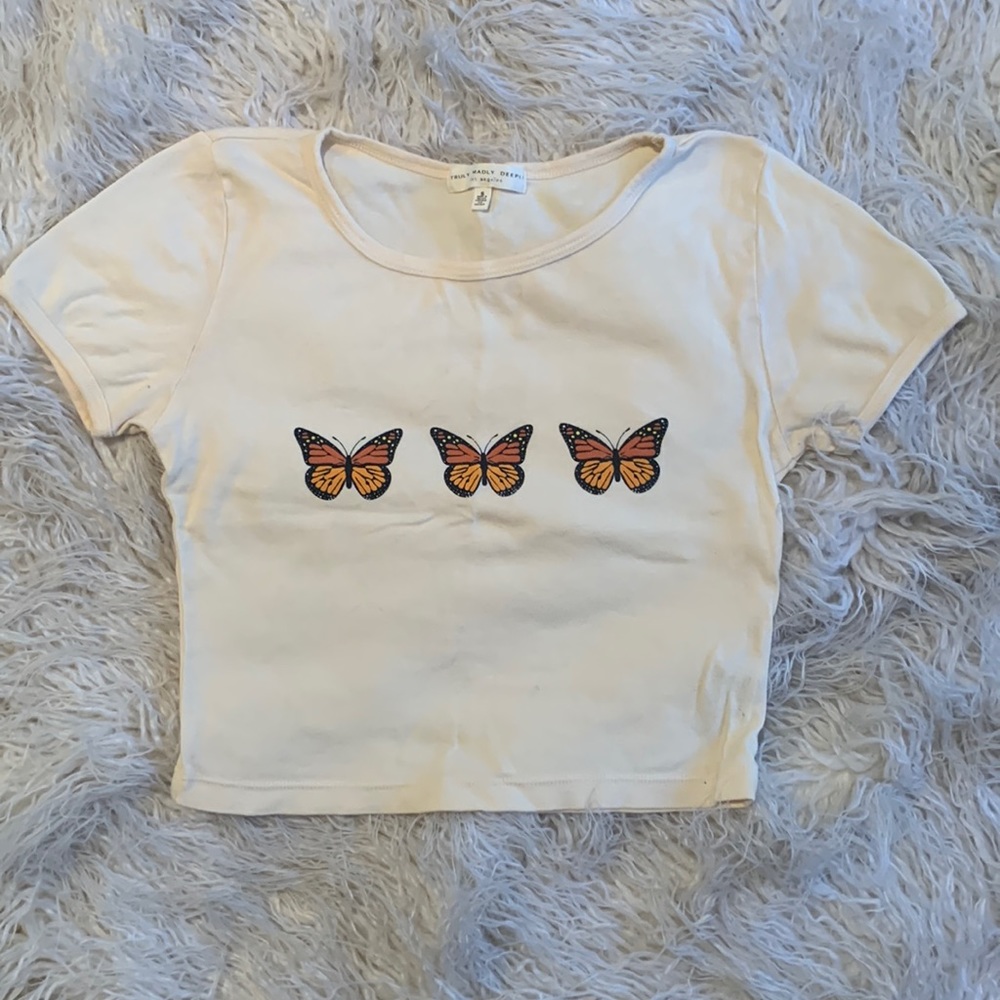 Urban Outfitters Yellowjackets Costume Butterfly Crop Top